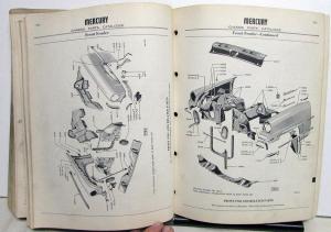 1954-1955 Mercury Chassis Parts Catalog Book Monterey Montclair Final Edition