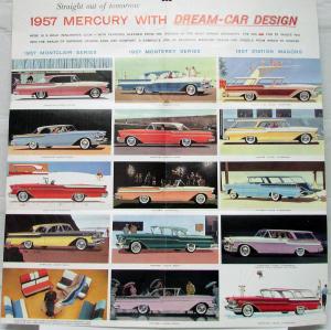 1957 Mercury Montclair Monterey Station Wagons Series Sales Folder M57-101 Orig