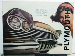 1957 Plymouth Belvedere Savoy Plaza Suburban Color Brochure Torsion Aire Ride