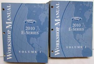 2010 Ford Econoline E-Series Van Service Shop Repair Manual Set Vol 1 & 2