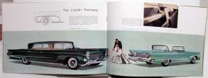 1958 Lincoln Continental Mark III Prestige Large Brochure Classic Elegance Rare