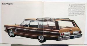 1966 Plymouth WAGONS Fury Belvedere Valiant Sales Brochure Original