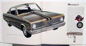 1966 Plymouth Barracuda and Formula S Original Dealer Sales Brochure Large