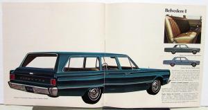 1966 Plymouth Belvedere I II Satellite Original Dealer Sales Brochure Large Orig