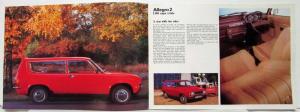 1976 Austin Allegro 2 1300 and 1500 Estate Sales Brochure - Right Hand Drive