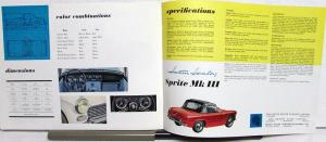 1964 New Austin Healey Sprite Mk III Sales Brochure