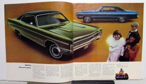 1970 Plymouth Fury I II III Sport GT Wagon Original Color Dealer Sales Brochure