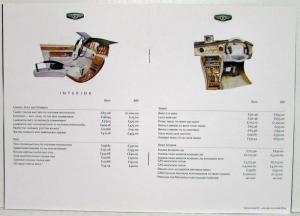 1998 Bentley Arnage Commissioning Guide Sales Brochure - UK Market