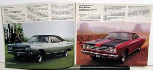 1969 Plymouth Road Runner GTX Barracuda Cuda Sport Fury Sales Brochure Original