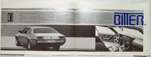 1979-1984 Bitter SC Sales Brochure - German Text