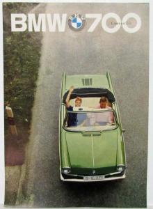 1962 BMW 700 Convertible Sales Brochure