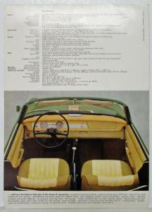 1962 BMW 700 Convertible Sales Brochure