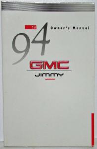 1994 GMC Truck Jimmy Owners Manual