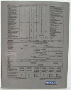 1983 Honda Civic Sales Brochure