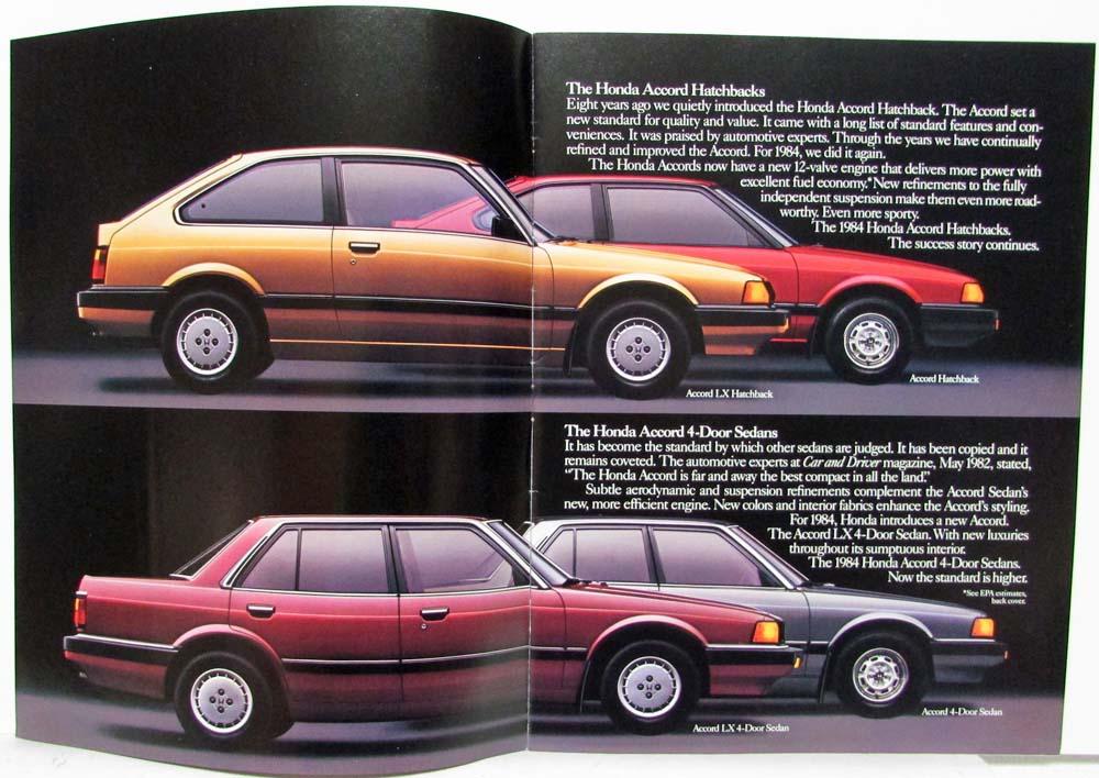 1984 Honda Accord Sales Brochure