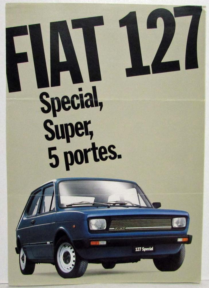 1975 1976 1977 1978 1979 Fiat 127 Sales Brochure - French Text