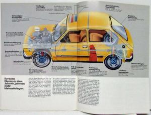 1979 Fiat 127 Sales Brochure - German Text