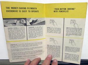 1957 Plymouth Plaza Suburban Savoy Belvedere Fury ORIGINAL Owners Manual