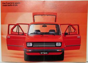 1980 Fiat 127 5 Porte Sales Brochure - Italian Text