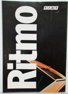 1978-1983 Fiat Ritmo Sales Folder Poster - French Text