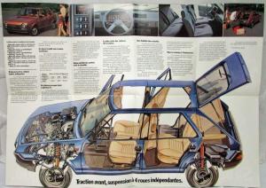 1978-1983 Fiat Ritmo Sales Folder Poster - French Text