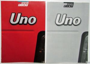 1987 Fiat Uno Sales Brochure and Specifications Folder - German Text