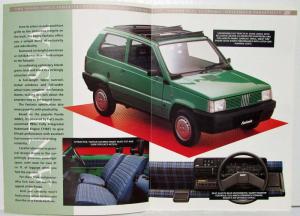 1988 Fiat Panda Limited Edition Fantasia Sales Brochure - UK Market