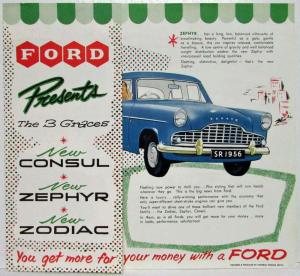 1956 Ford Consul Zephyr & Zodiac Sales Folder - Singapore & Mayalasia Dealers