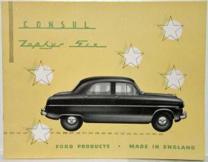 1954 Ford Consul & Zephyr Six Sales Brochure Original