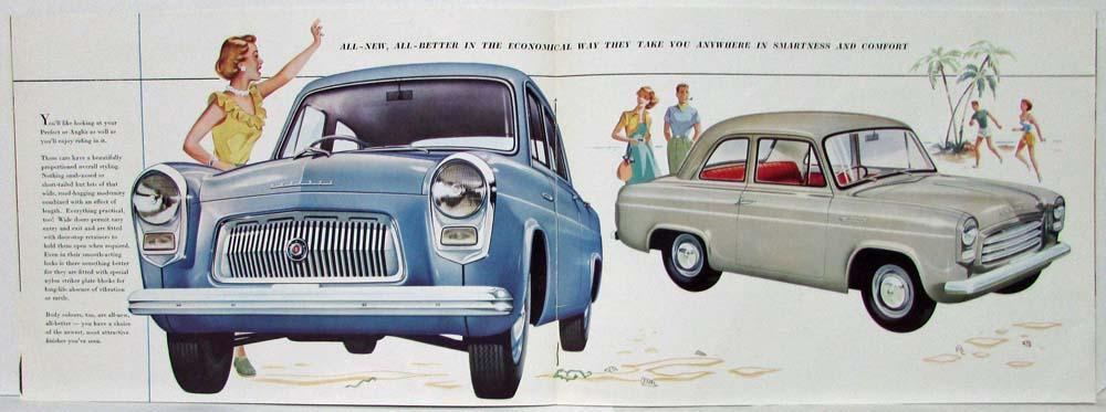 1953-1958 Ford Prefect and Anglia Sales Brochure - Australian