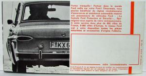 1965 Ford Taunus 12M Sales Folder - French Text