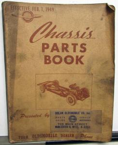 1949 Oldsmobile Chassis Parts List Book Futuramic 76 88 98 Coupe Sedan Wagon