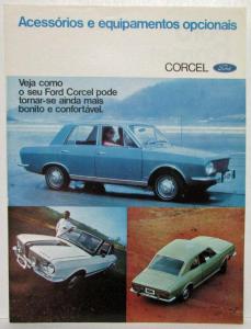 1969 Ford Corcel Accessories Folder Mailer - Portuguese Text - Brazilian Market