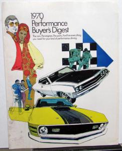 1970 Ford Performance Buyers Digest Sales Brochure Boss 302 Mustang Torino 429