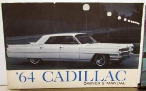 1964 Cadillac Owners Manual Original Series 62 Sixty-Special Fleetwood Eldorado