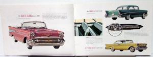 1957 Chevrolet Belair 210 150 Delray Corvette Wagons Sales Brochure Original