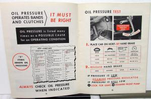 1954 Lincoln Mercury Mechanic Service Training Manual HydraMatic Transmission #2