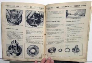 1951-1955 Lincoln Mercury Service Shop Manual Automatic Transmission Repair