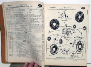 1938-1941 Ford & Mercury Dealer Chassis Parts Price List Catalog Book Car Truck