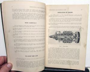 1917 Cadillac Eight Owners Manual Original Type 55 Care and Operation