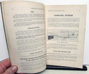 1917 Cadillac Eight Owners Manual Original Type 55 Care and Operation