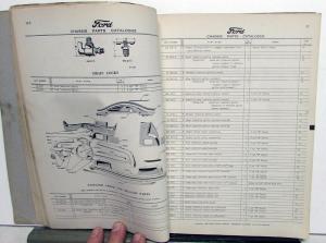 1949 Ford Dealer Chassis Parts Catalogue Book Passenger Cars Sedan Coupe Orig