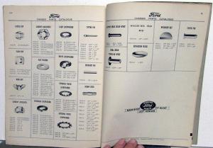 1949 Ford Dealer Chassis Parts Catalogue Book Passenger Cars Sedan Coupe Orig