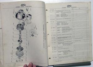 1950 1951 Ford Dealer Parts Catalog Book Fordomatic Drive Trans Supplement No 1