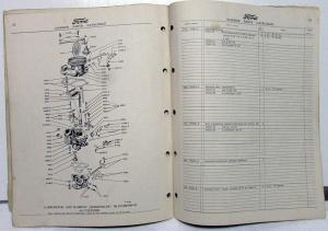 1950 1951 Ford Dealer Parts Catalog Book Fordomatic Drive Trans Supplement No 1