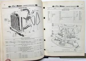 1949-1954 Ford Meteor Dealer Chassis Parts & Accessories Catalogue Book Orig