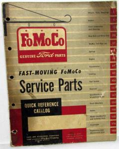 1949-1959 Ford FoMoCo Fast Moving Service Parts Catalog Book Quick Reference