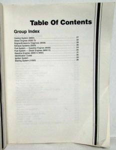 1988 Ford Medium Heavy Truck F B C-600 thru 8000 Service Shop Manual 2 Vol Set