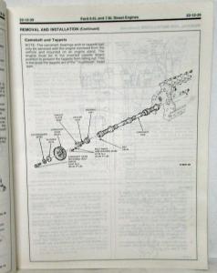 1988 Ford Medium Heavy Truck F B C-600 thru 8000 Service Shop Manual 2 Vol Set