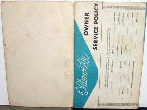 Original 1955 Oldsmobile Ninety-Eight Super Eighty-Eight Owners Manual